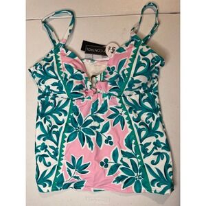 La Blanca Womens Over The Shoulder Tankini Swimsuit Top, 16